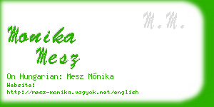 monika mesz business card